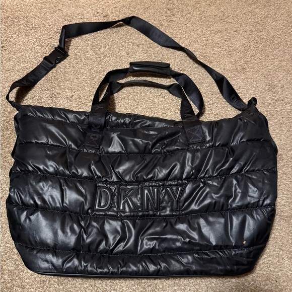 Dkny Handbags - DKNY Black Puffer Duffle